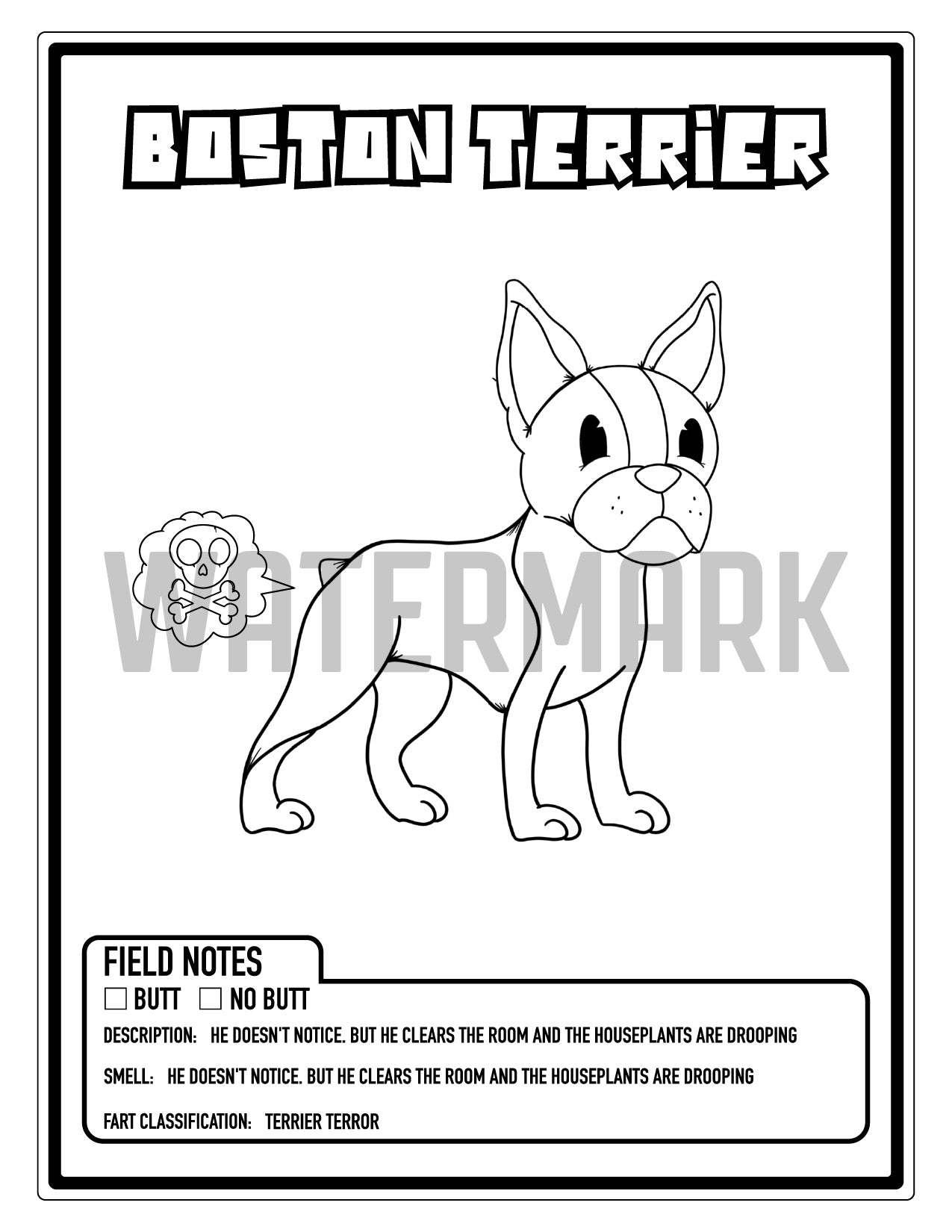 Almost All Butts Fart Coloring Book