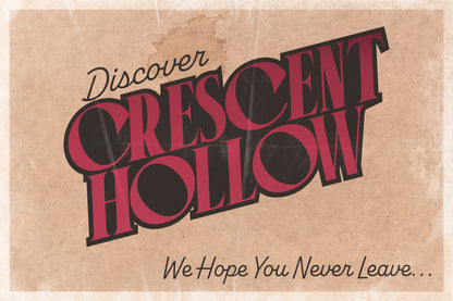 Discover Crescent Hollow postcard