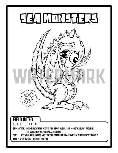 Almost All Butts Fart Coloring Book