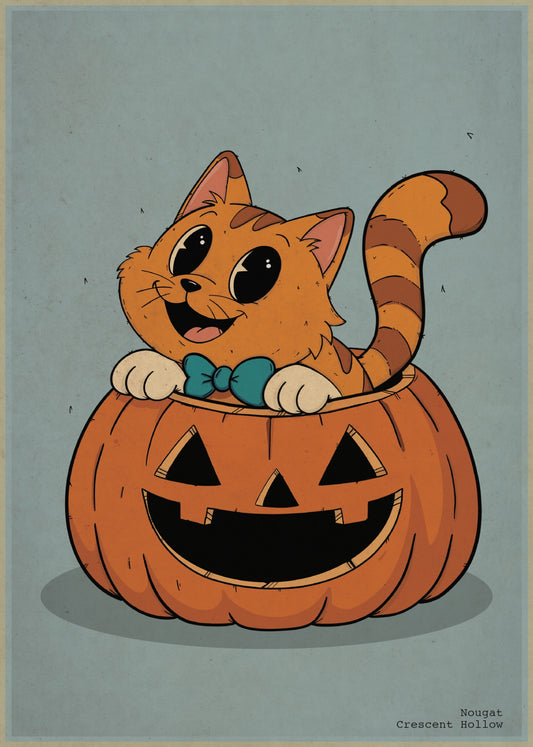 Nougat, one of the Cats of Crescent Hollow, art by Randall Smith